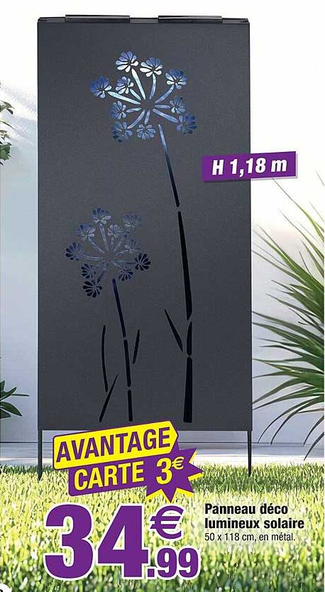 Panneau déco lumineux solaire