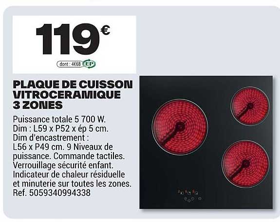 Plaque De Cuisson Bricodepotnull
