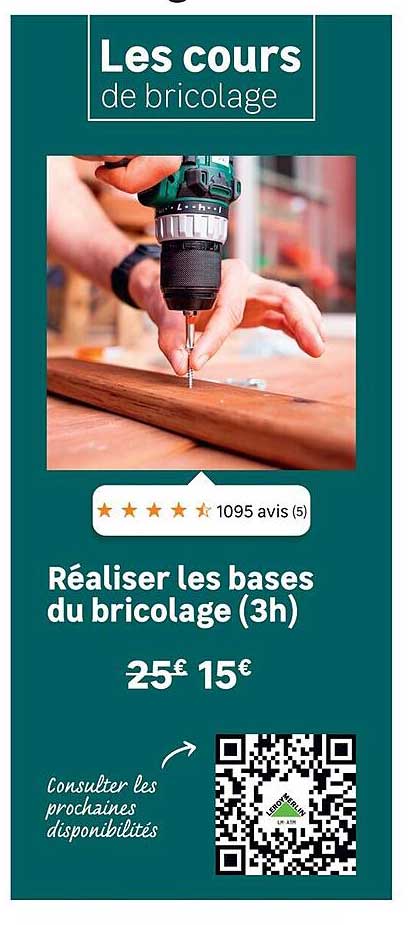 Réalisert les bases du bricolage (3h)