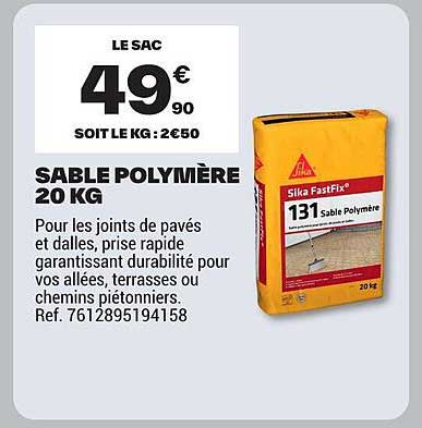 Sable Pour Sableuse Brico Depot