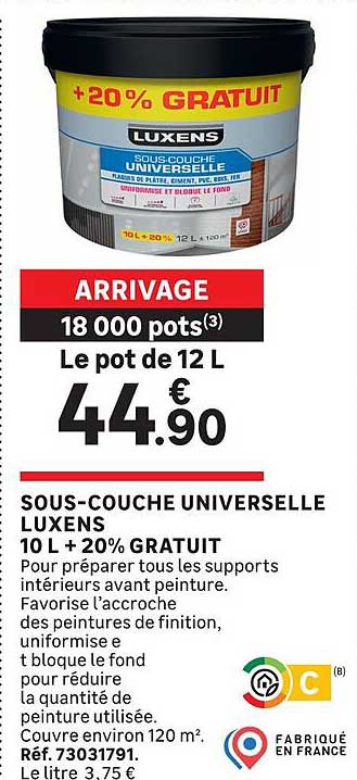 SOUS-COUCHE UNIVERSELLE LUXENS