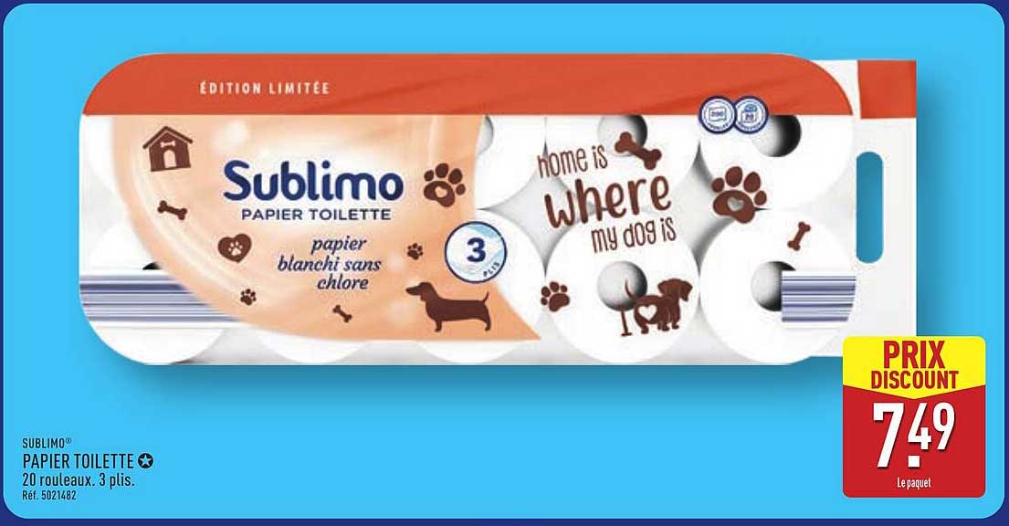Sublimo Papier Toilette ÉDITION LIMITÉE