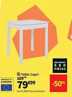 Table Capri
