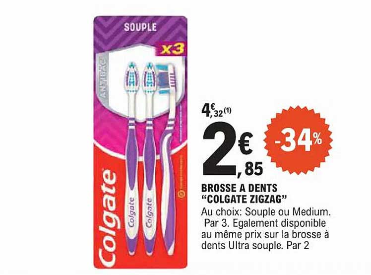 BROSSE A DENTS "COLGATE ZIGZAG"