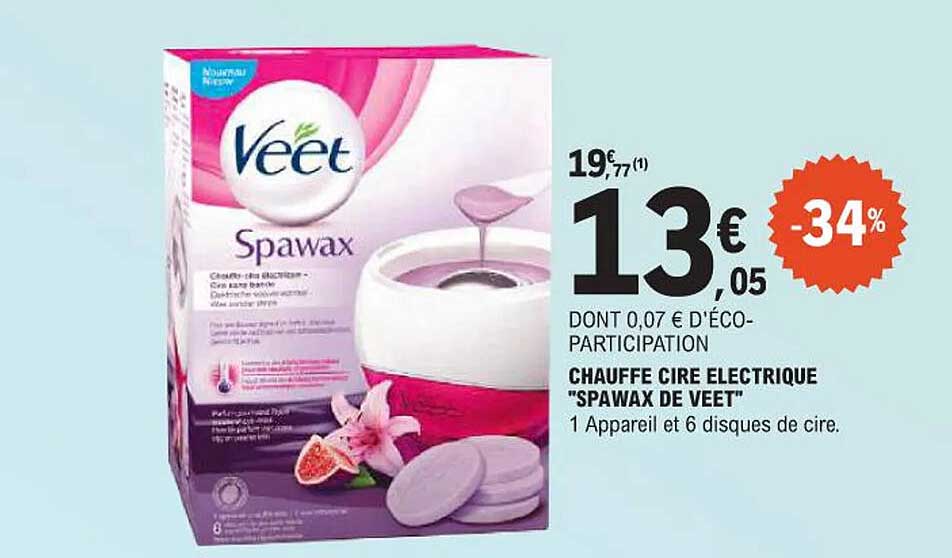 CHAUFFE CIRE ELECTRIQUE "SPAWAX DE VEET"