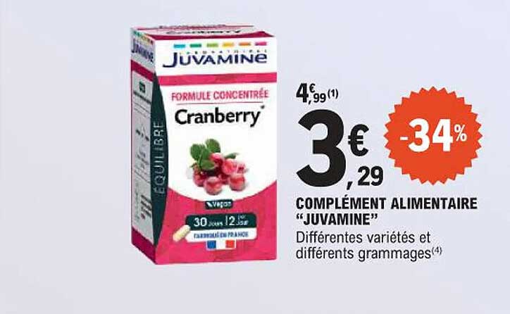 COMPLÉMENT ALIMENTAIRE "JUVAINE"