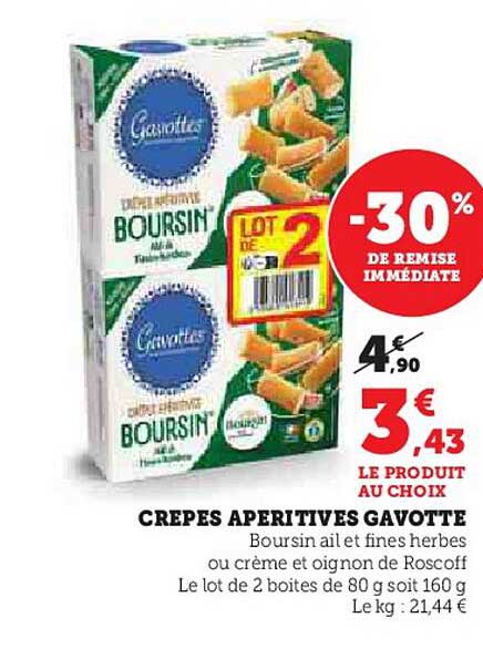 CREPES APERITIVES GAVOTTE