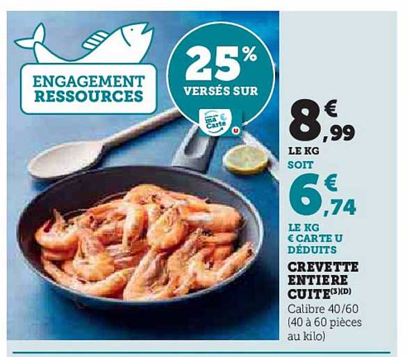 CREVETTE ENTIÈRE CUITE