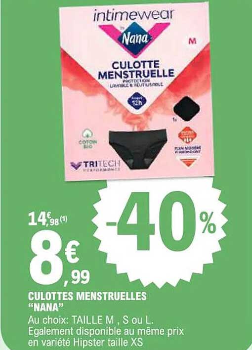 CULOTTES MENSTRUELLES "NANA"