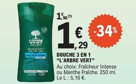 DOUCHE 3 EN 1 "L'ARBRE VERT"