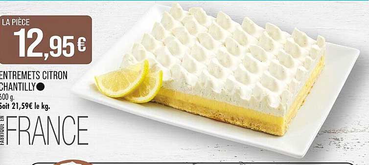 ENTREMETS CITRON CHANTILLY