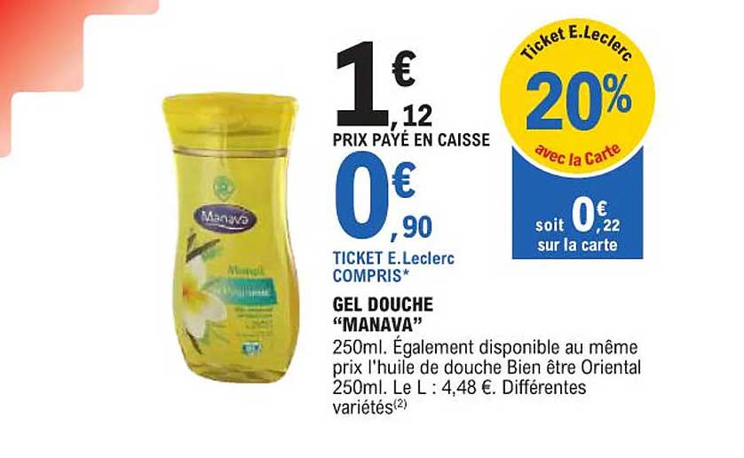 GEL DOUCHE “MANAVA”