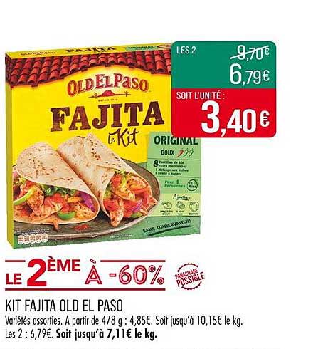 KIT FAJITA OLD EL PASO