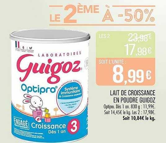 Lait de Croissance en Poudre Guigoz