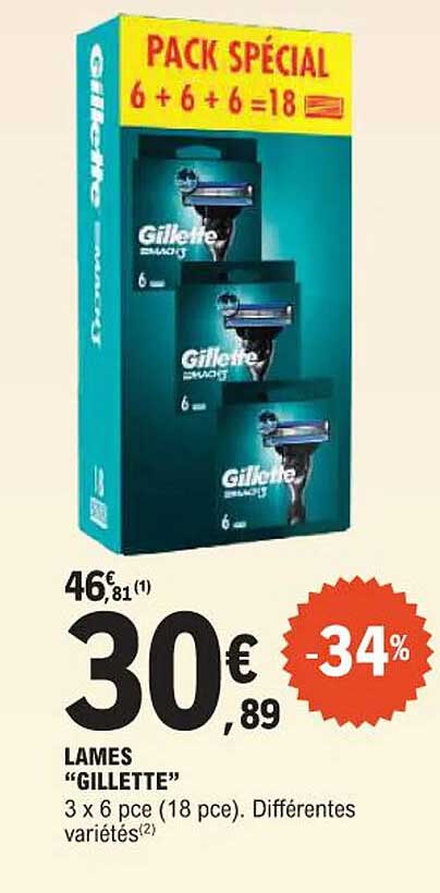 LAMES "GILLETTE"