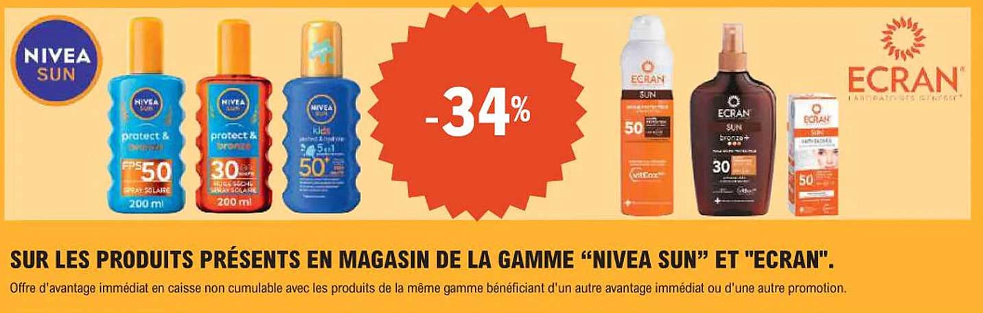 NIVEA SUN -34%