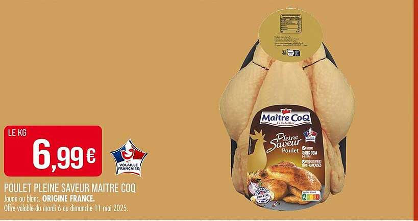 POULLET PLEINE SAVEUR MAITRE COQ