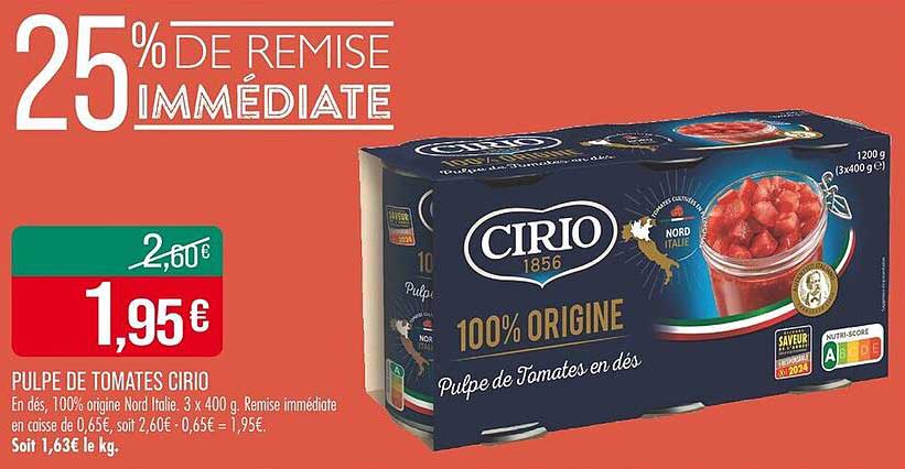 PULPE DE TOMATES CIRIO