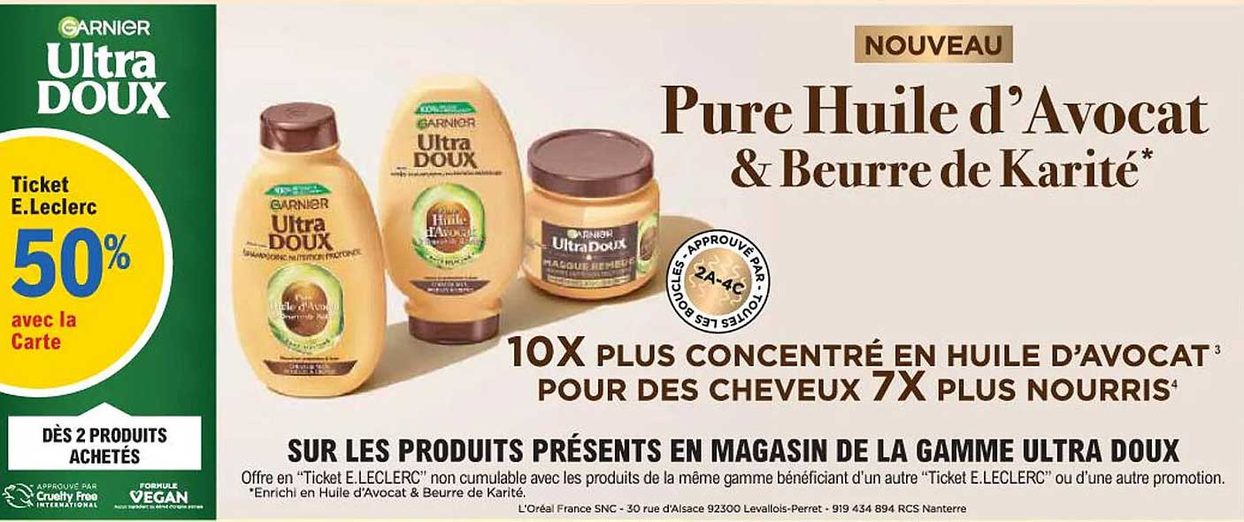 Pure Huile d'Avocat & Beurre de Karité