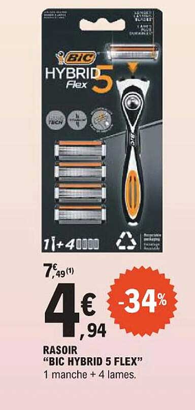 RASOIR "BIC HYBRID 5 FLEX"
