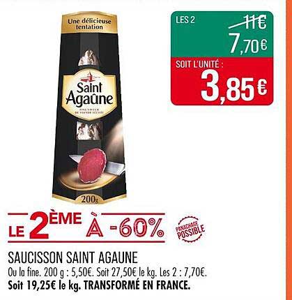 SAUCISSON SAINT AGAUNE
