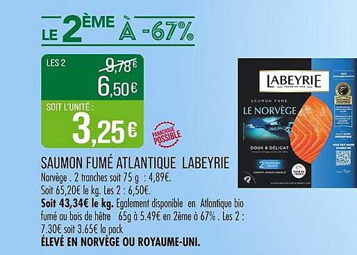 SAUMON FUMÉ ATLANTIQUE LABEYRIE