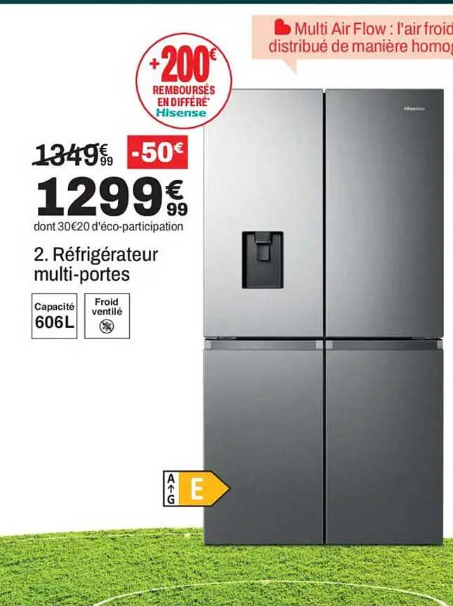 2. Réfrigérateur multi-portes