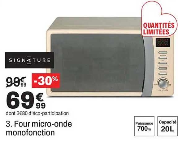 3. Four micro-onde monofonction
