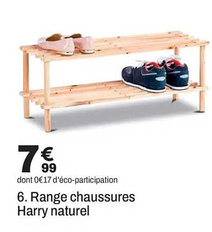 6. Rangle chaussures Harry naturel