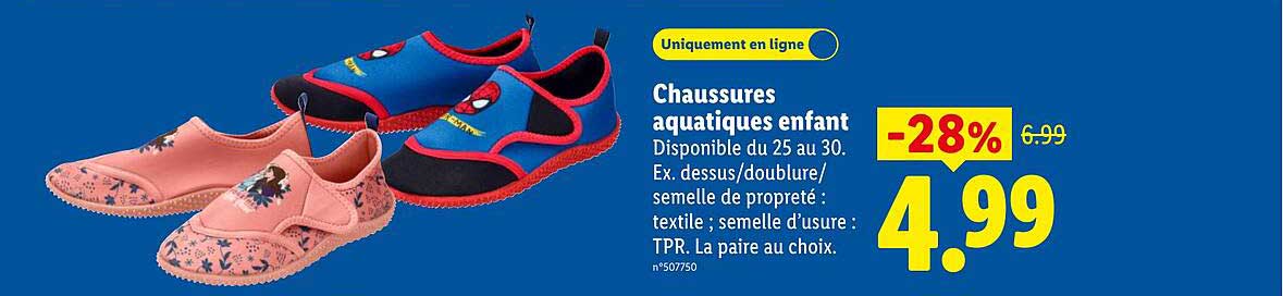 Chaussures aquatiques enfant