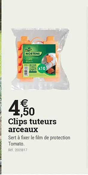 Clips tuteurs arceaux