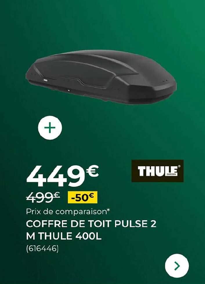 COFFRE DE TOIT PULSE 2 M THULE 400L