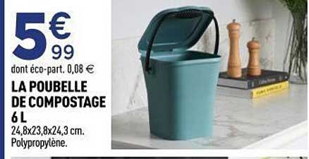 LA POUBELLE DE COMPOSTAGE 6L