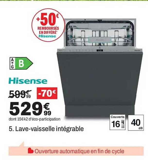 Lave-vaisselle intégrable