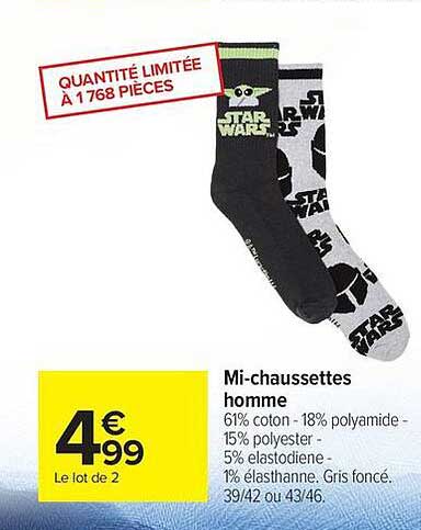 Mi-chaussettes homme