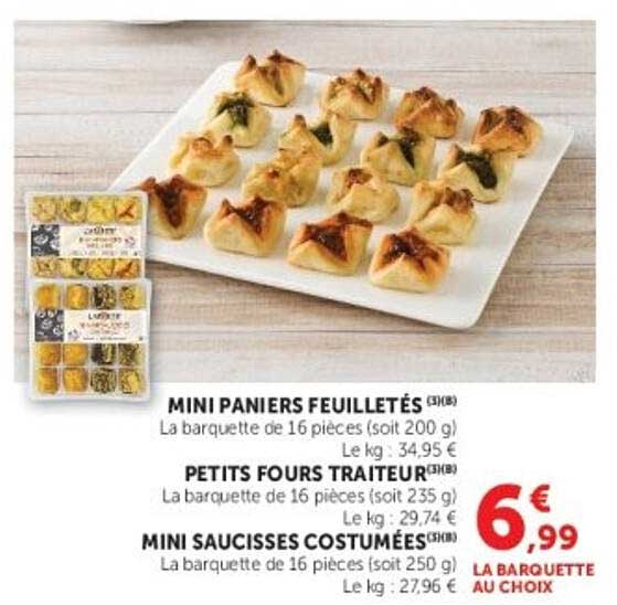 MINI PANIERS FEUILLETÉS