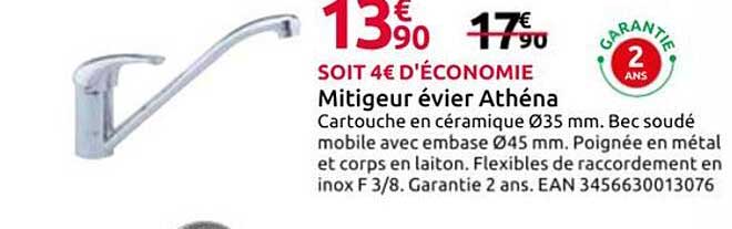 Mitigeur évier Athéna