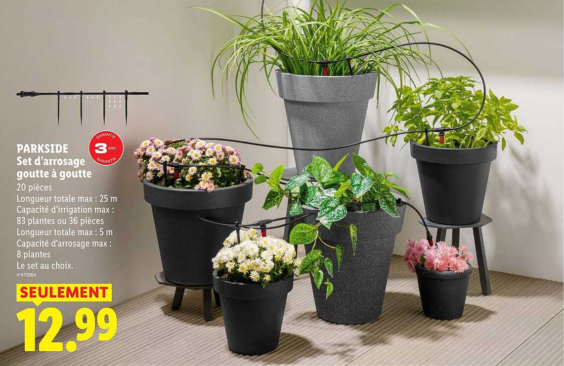 PARKSIDE Set d’arrosage goutte à goutte