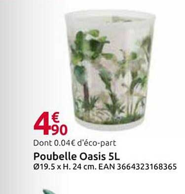 Poubelle Oasis 5L
