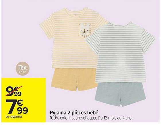 Pyjama 2 pièces bébé