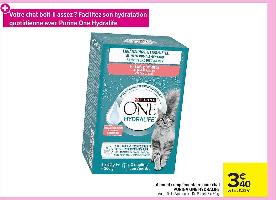 Votre chat boit-il assez ? Facilitez son hydratation quotidienne avec Purina One Hydralife