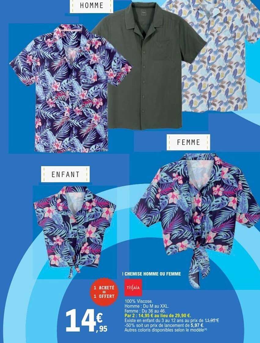 1 ACHETÉ = 1 OFFERT