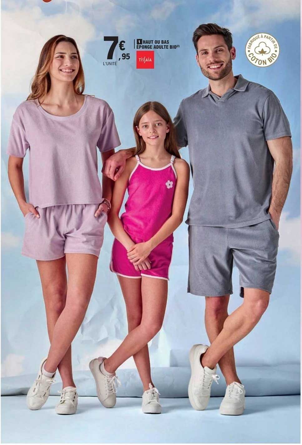 1 HAUT OU BAS Éponge Adulte Bio®