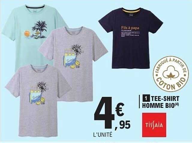 1 TEE-SHIRT HOMME BIO