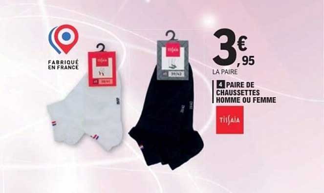 4 PAIRES DE CHAUSSETTES HOMME OU FEMME
