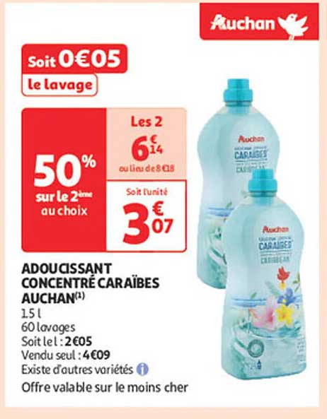 ADOUCISSANT CONCENTRÉ CARAÏBES AUCHAN