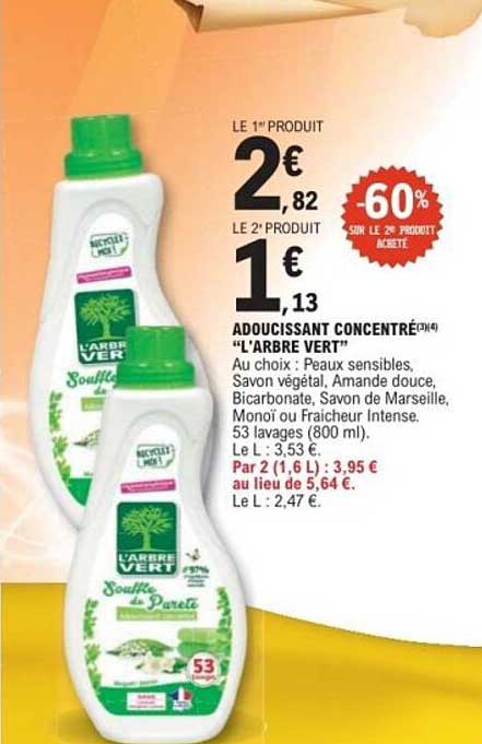 ADOUCISSANT CONCENTRÉ "L'ARBRE VERT"