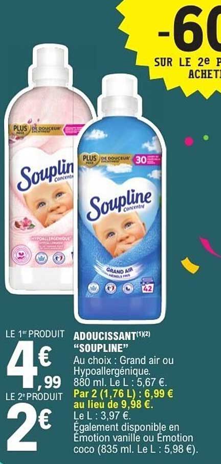 Adoucissant "Soupline"