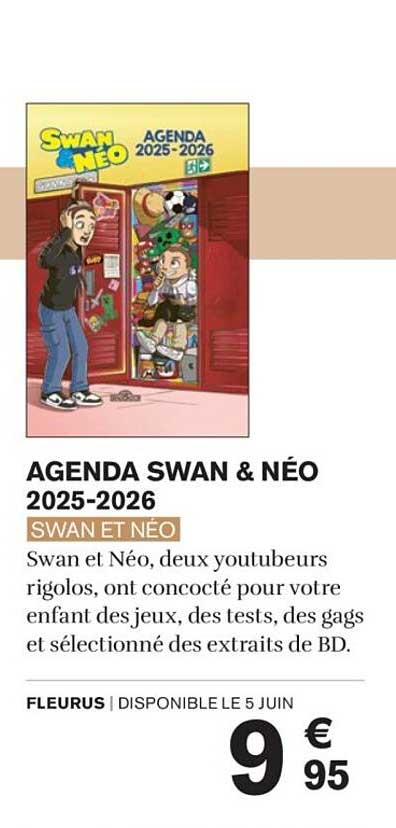 AGENDA SWAN & NÉO 2025-2026