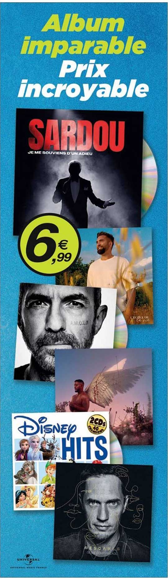 Album imparable Prix incroyable